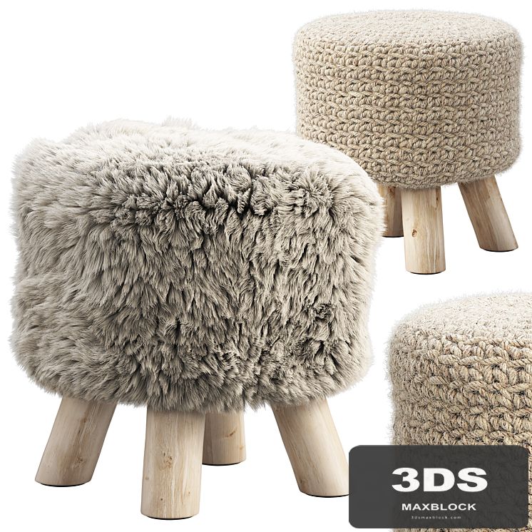 Joybird Yoli pouf (2 options)