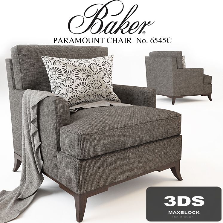BAKER UPHOLSTERY_ PARAMOUNT CHAIR No. 6545C