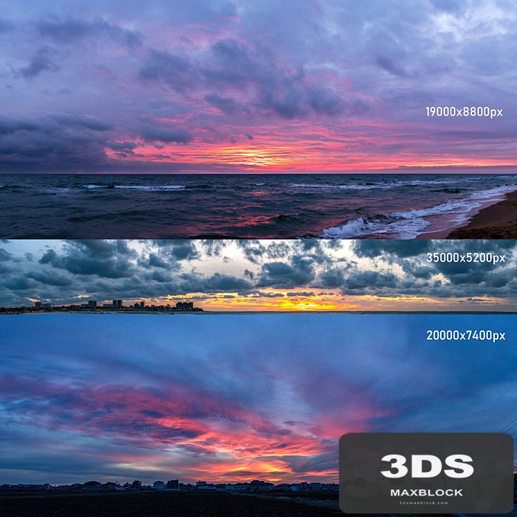 Background outside the window. Sunset v4