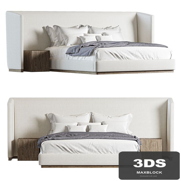 RH ALESSA EXTENDED SHELTER BED