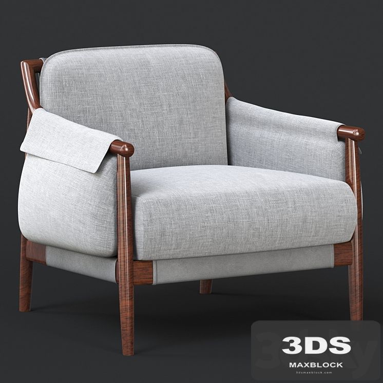 TIMES LOUNGE Fabric armchair
