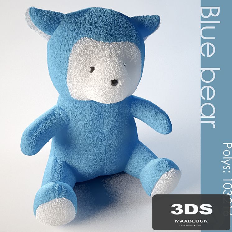 Teddy blue bear