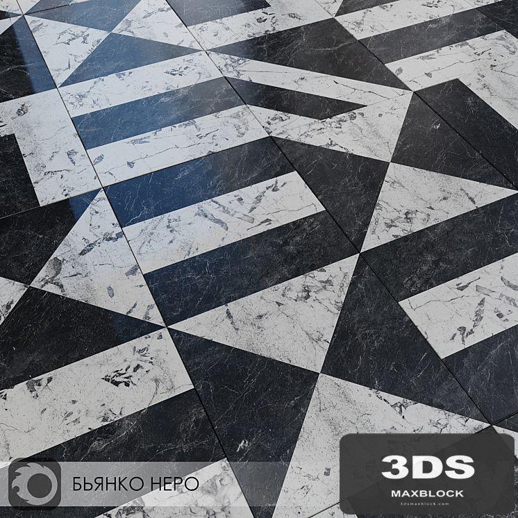 Ceramic Tiles Kerama Marazzi Bianco Nero