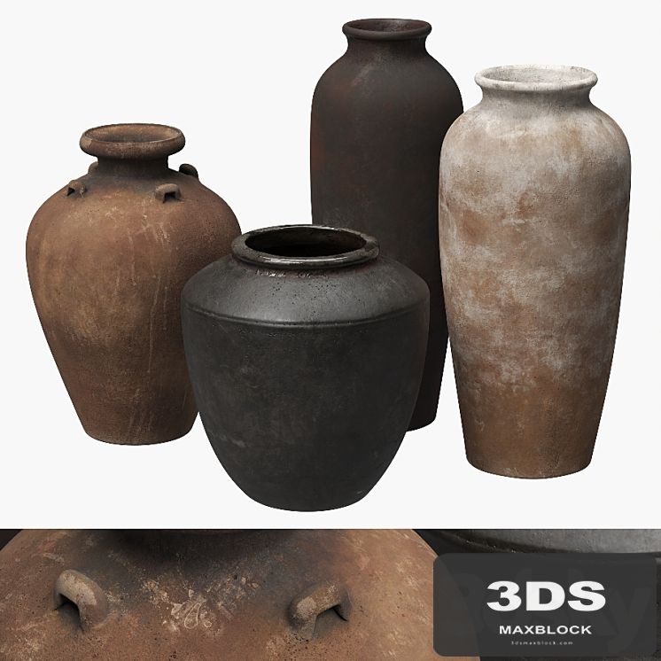 Tall ceramic vases
