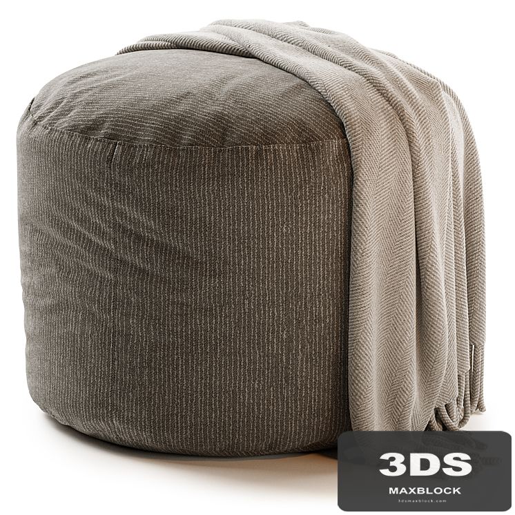 ANYWHERE IVORY POUF