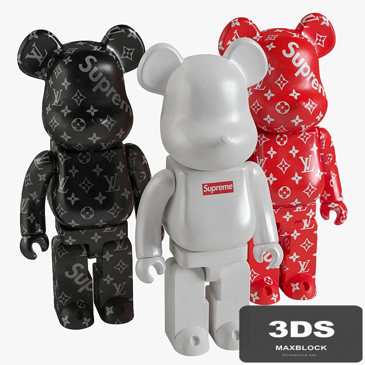 Bearbrick / Supreme / Set