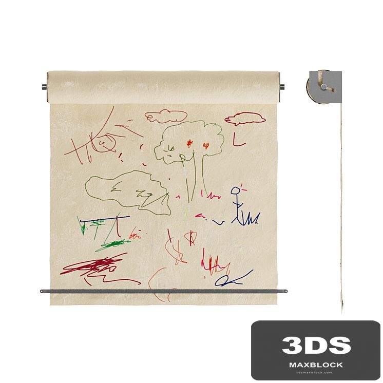 Children's drawing roller