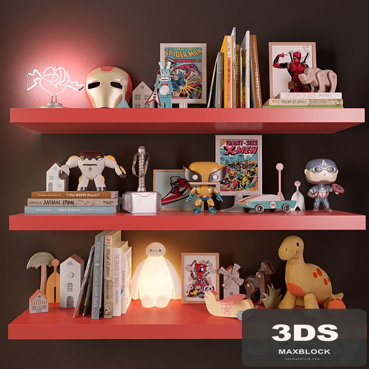 Boy's Room Set Of Toys