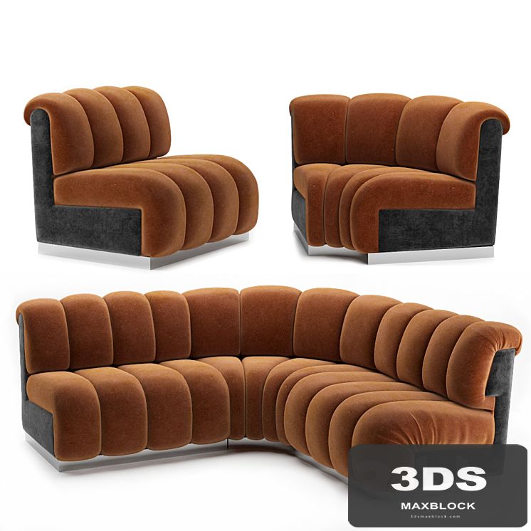Restaurant modular sofa