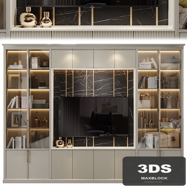 Neoclassical TV wall 008