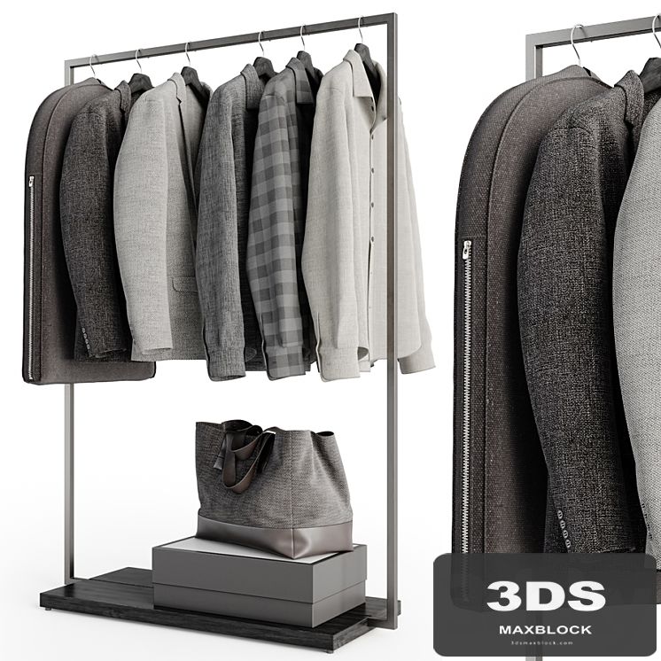 Rack with clothes 01