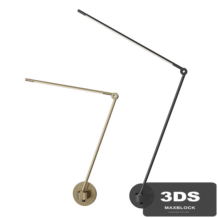Juniper Thin task lamp with wall mount