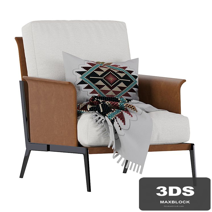 Happy hour armchair Flexform leather
