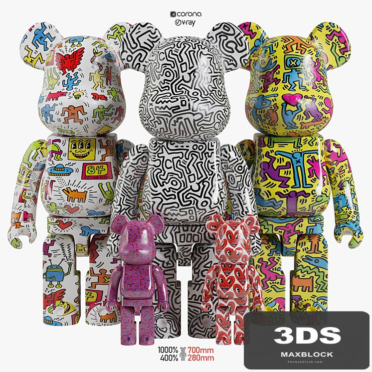 Bearbrick / Keith Haring