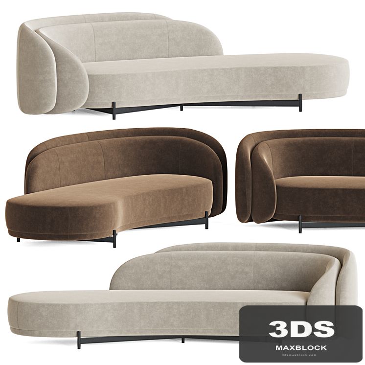 Layered back sofa