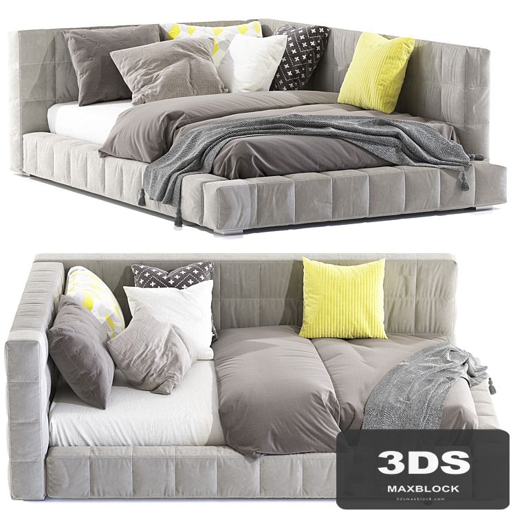 Bed Baldwin Lounge Corner Upholstered Bed