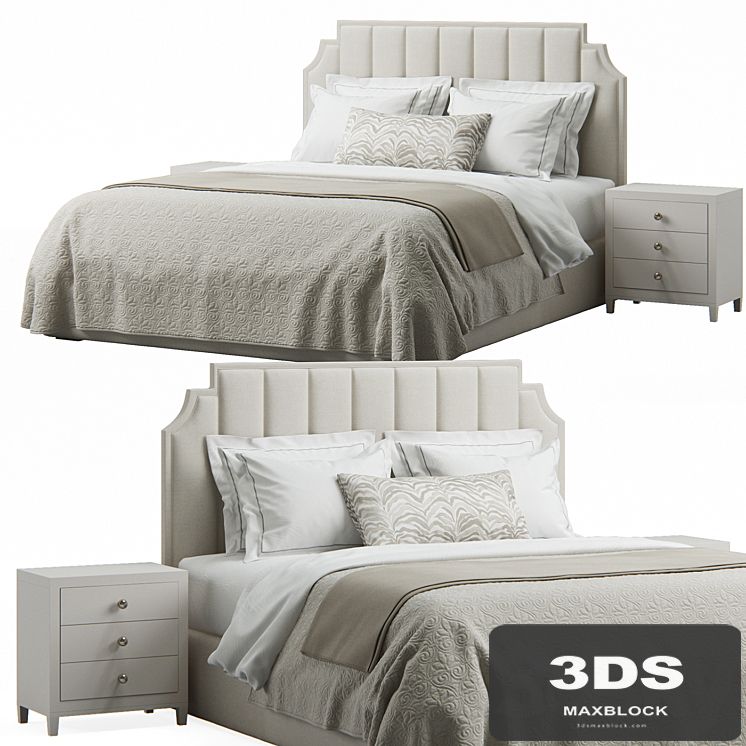 Princeton Step Rectangular Upholstered Bed
