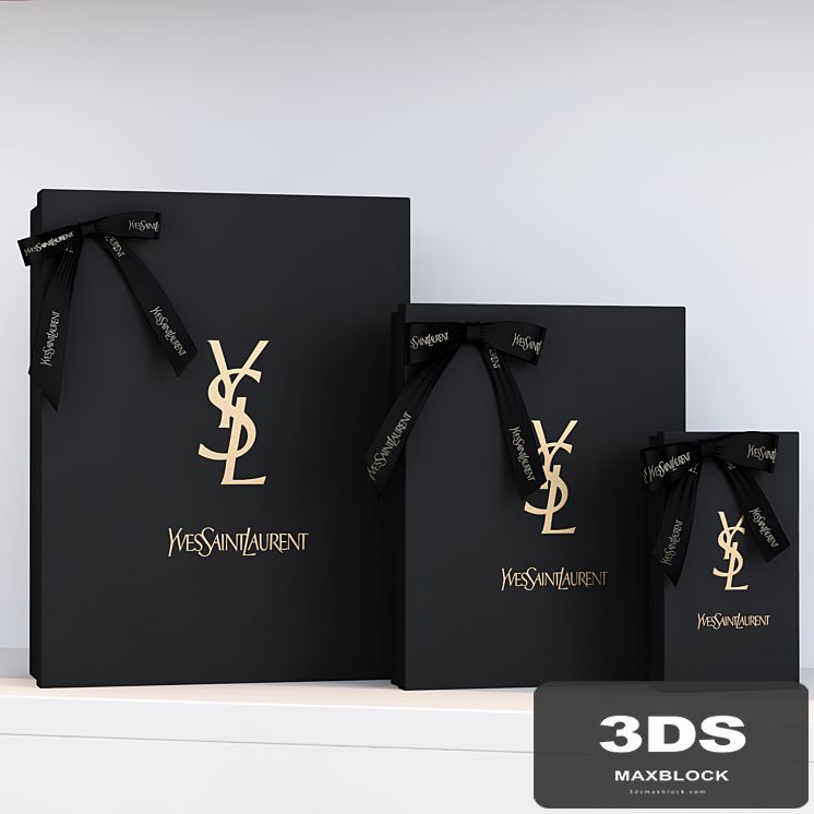Boxes of Yves Saint Laurent