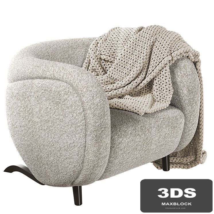 Armchair Pierre Augustin Rose LE MINITORE