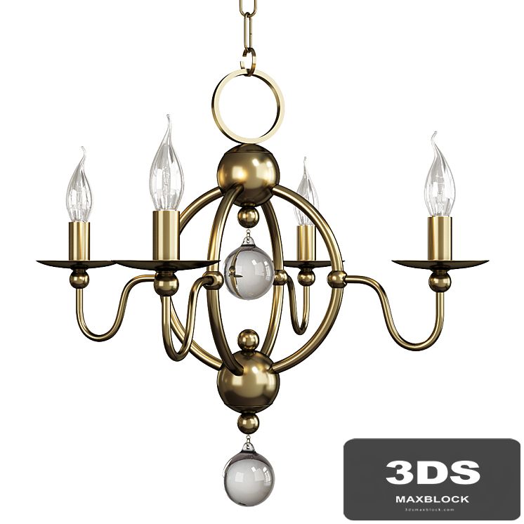 Quatrefoil chandelier