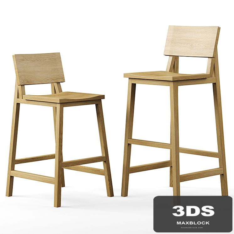 Ethnicraft bar stools