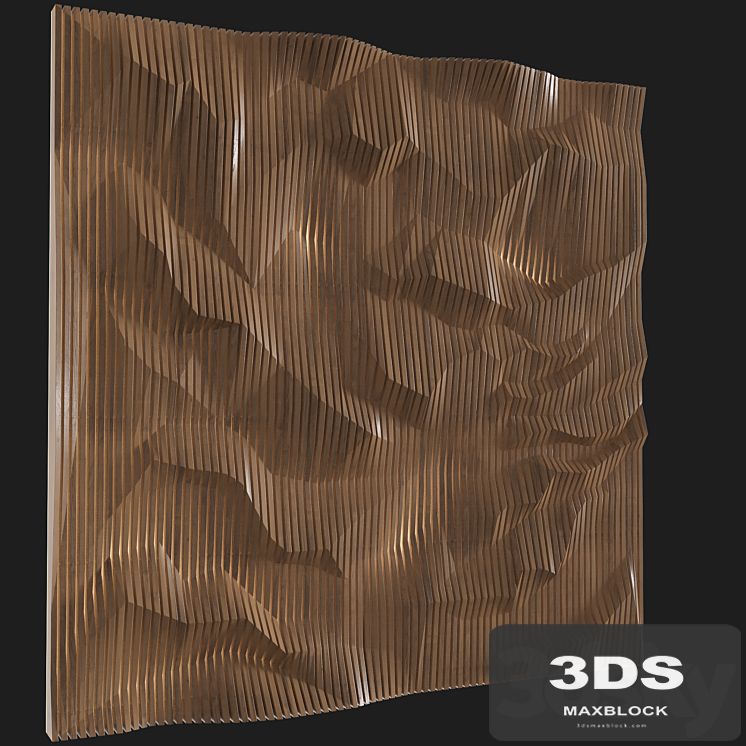 3d wood panel papper