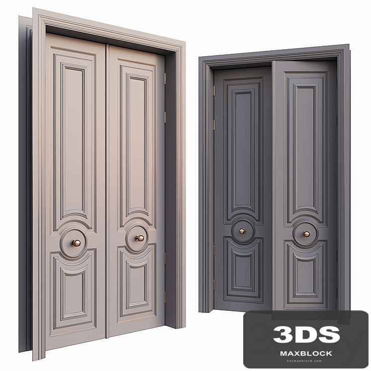 AVE Classic Gray Door With Rounded Ornament