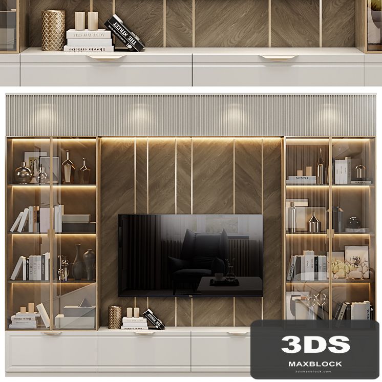 Neoclassical TV wall 011