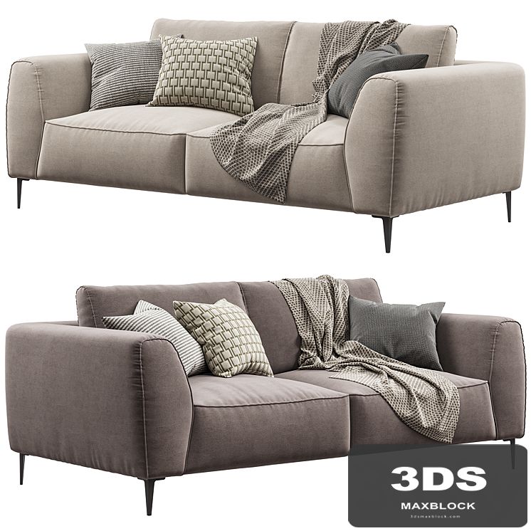 Chateau dAx - Dudy (2-seat fabric sofa)