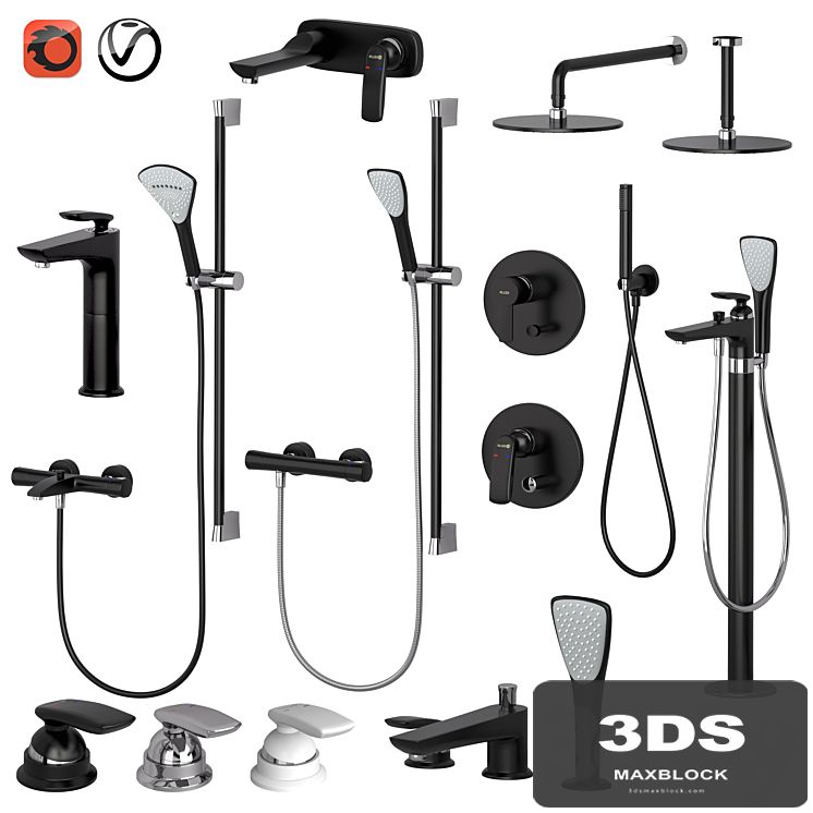 Kludi set 1 | Balance | Zenta | Fizz | with adjustable watering can
