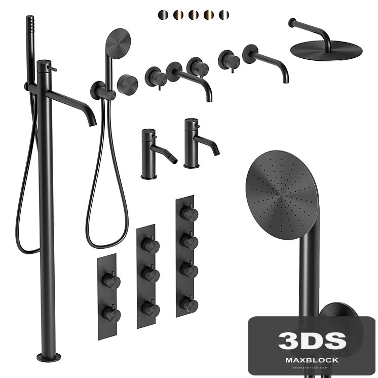 Plumbing mixers Quadro set 2
