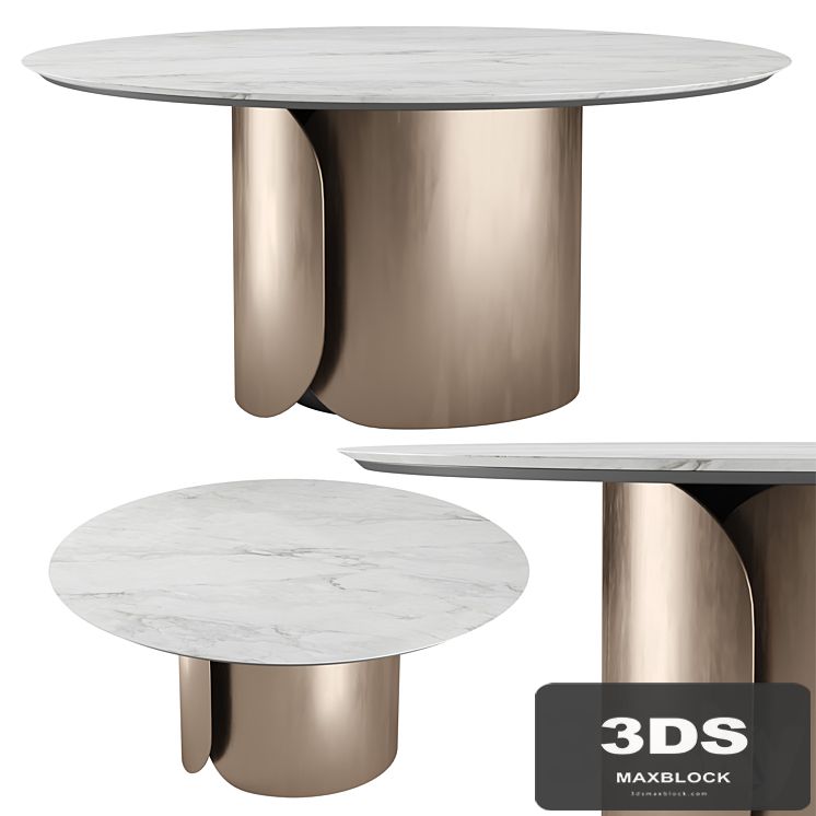 Olivya Stone Aural round dining table