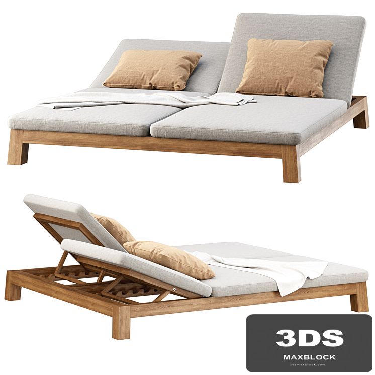 GIJS Double Sun lounger by Piet Boon