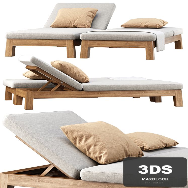 GIJS Sun lounger by Piet Boon