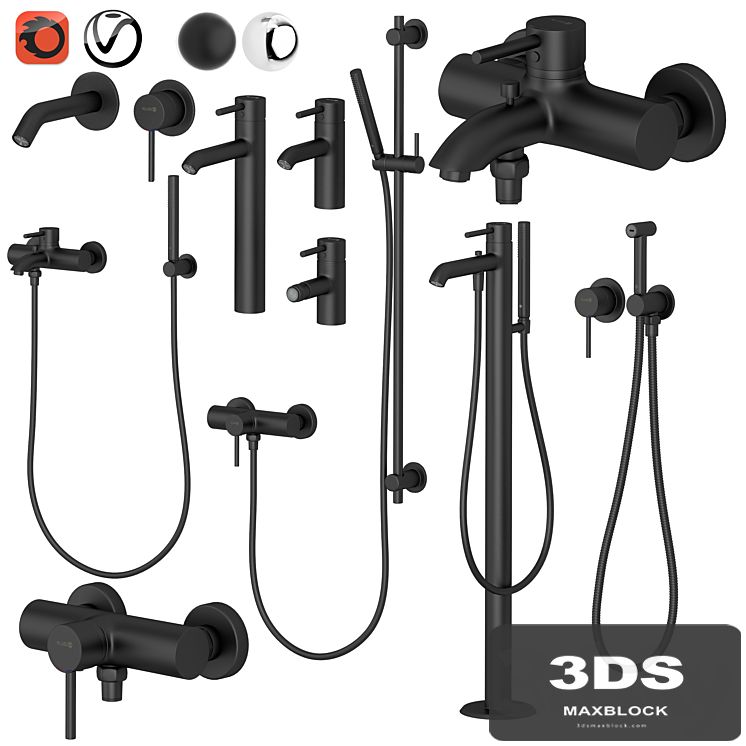 Kludi set 2 | Bozz | with adjustable watering can