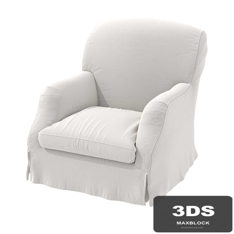 Custom made slipcovered chair