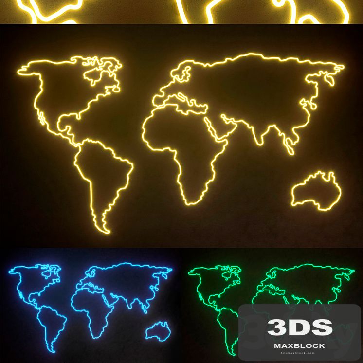 Light modules. Set 46. Neon