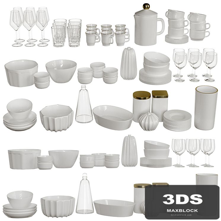 Set of dishes