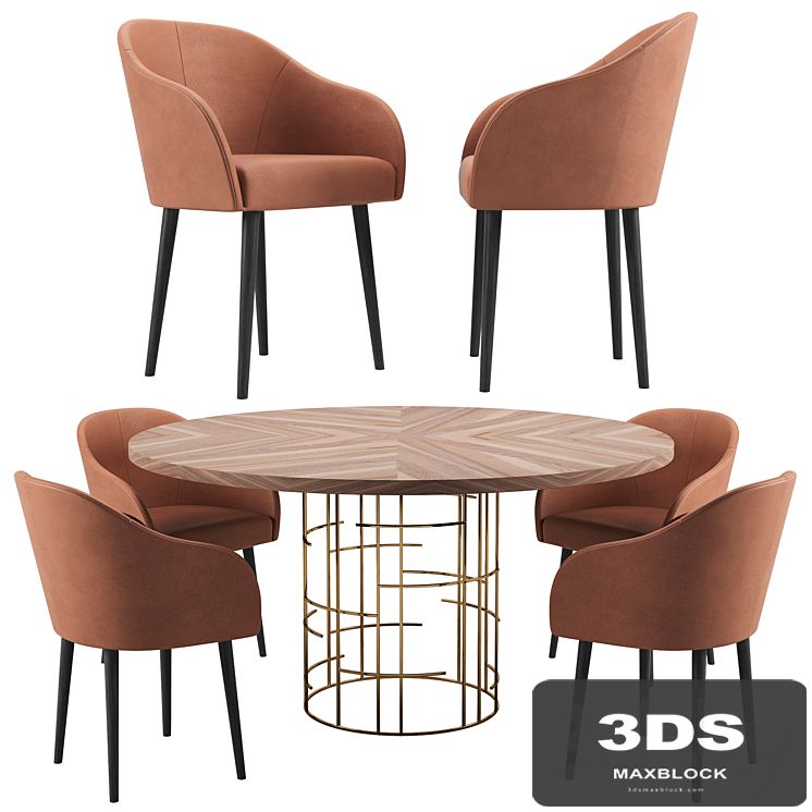 MERCY table + chairs LILI by LASKASAS