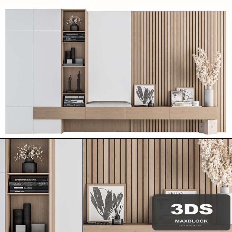 Hallway 09- Wood and White Set