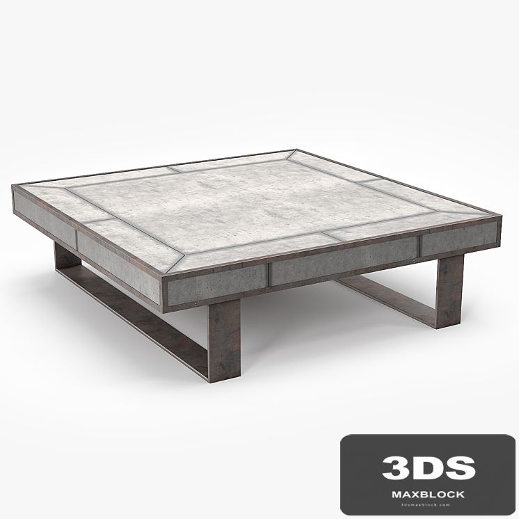 Louise Bradley Antique Mirror Coffee Table