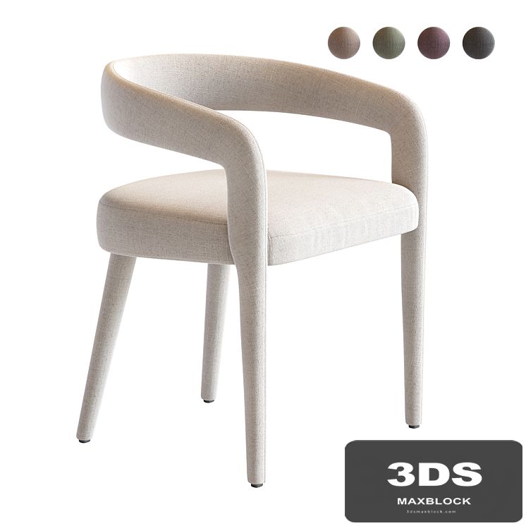 LISETTE WHITE DINING CHAIR