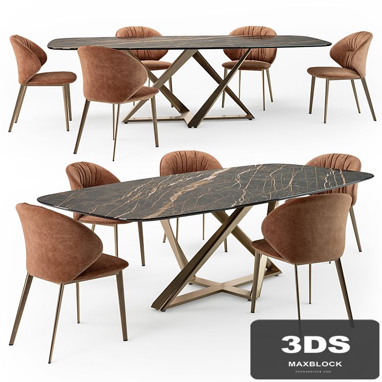 Bontempi Millennium table Drop chair