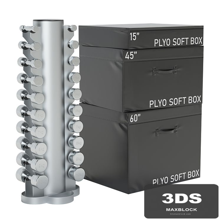 Dumbbells and jump boxes