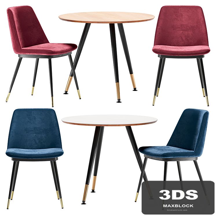 Melissa dining chair and Messi table