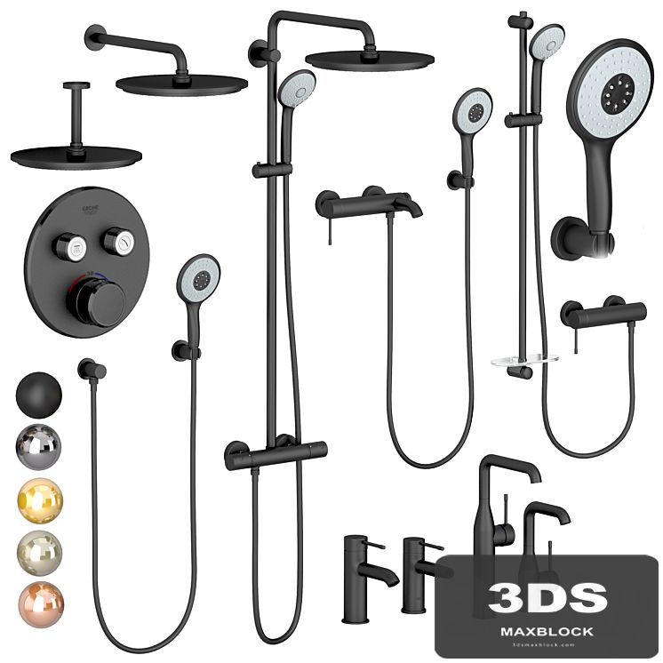 Grohe set 1 | Essence | Euphoria | with adjustable watering can