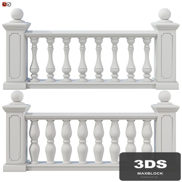 Balustrade classic set 4