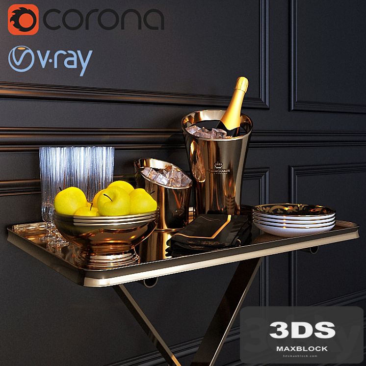 Serving trolley / dinner wagon