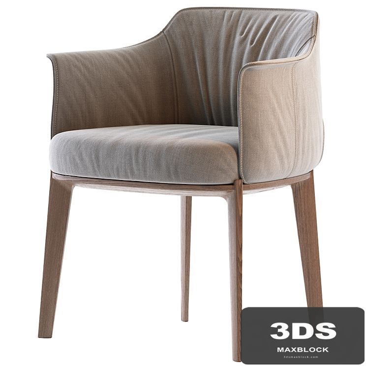 Poltrona Frau Archibald Fabric easy chair