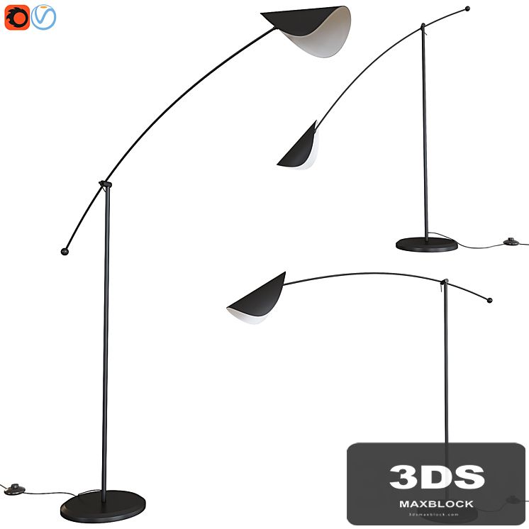 Funambule Adjustable Reading Arc Floor Lamp